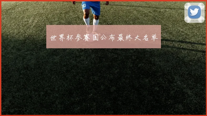 世界杯参赛国公布最终大名单