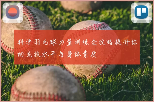 科学羽毛球力量训练全攻略提升你的竞技水平与身体素质